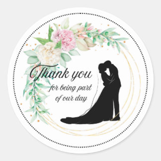 Romantische Floral Wedding Seal Sticker