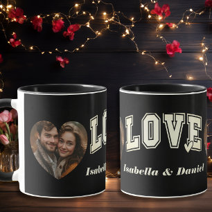 Romantische foto & naam Love Valentijns Mok
