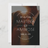 Romantische foto save the date (Voorkant)