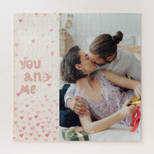 Romantische foto van jou en mij op Valentijnsdag Legpuzzel