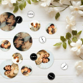 Romantische foto's - Hart & Monogram Confetti