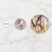 Romantische foto's - Hart & Monogram Confetti (Voorkanten)