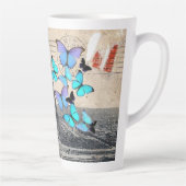 romantische franse franse reisparijs eiffeltoren latte mok (Rechts)