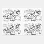 Romantische Franse reclame Inpakpapier Vel (Voorkant)