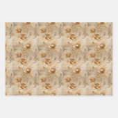 Romantische gele rozen inpakpapier vel (Voorkant 2)