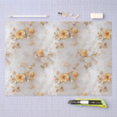 Romantische gele rozen tissuepapier (Craft)