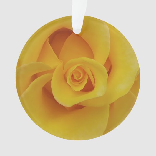 Romantische gele rozenblaadjes ornament (voorkant)