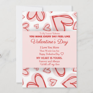 Romantische gepersonaliseerde Valentijnskaart Kaart