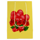 Romantische geschenktas medium cadeauzakje (Achterkant)