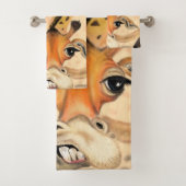 Romantische Giraffe - Gentleman - Funny Bad Handdoek (Insitu)