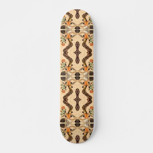Romantische Giraffe - Gentleman - Funny Skateboard (Voorkant)