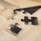 Romantische Giraffe Grappige puzzel aangepaste tek (Zijkant)