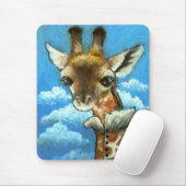 Romantische giraffe muismat (Met muis)