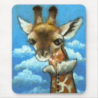 Romantische giraffe muismat