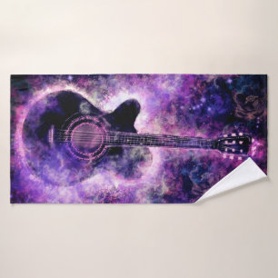 Romantische gitaar badhanddoek