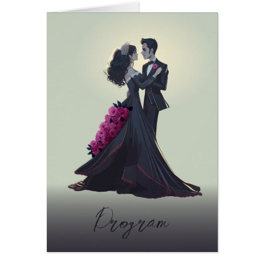 Romantische Gothic Lovers Elegant Bloemen Programm (Voorkant)