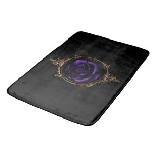 Romantische,  Gothic Paarse Rozen Badmat