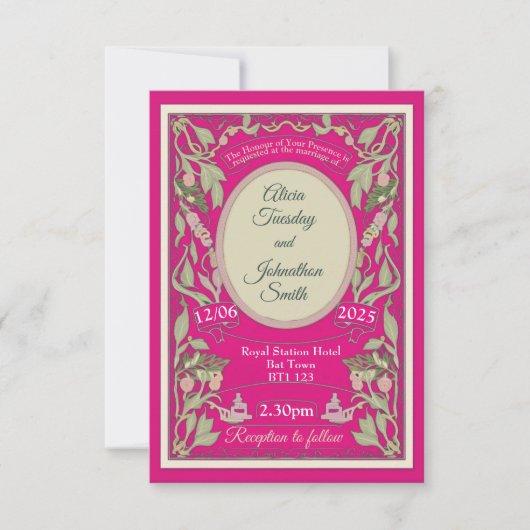 Romantische Gothic, Regencycore, regentschapstijd, Kaart (Voorkant)