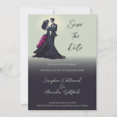 Romantische Gotische Liefhebbers Minimaal Save the Kaart (Voorkant)