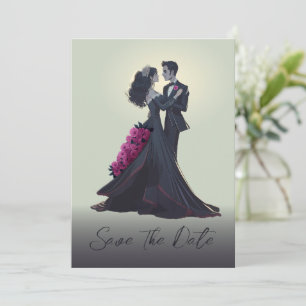 Romantische Gotische Liefhebbers Minimaal Save the Kaart