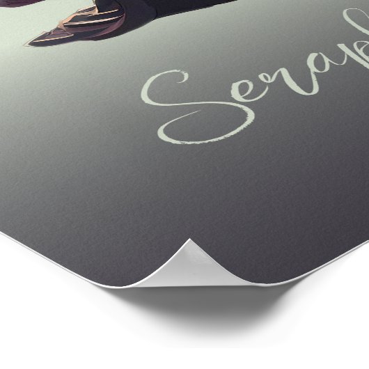 Romantische Gotische Lovers Elegant Bruiloft Welko Poster (Hoek)