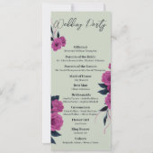 Romantische Gotische Lovers Minimale Huwelijksprog Kaart (Achterkant)