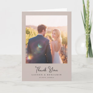 Romantische Gouden Fotografie Bedankkaart
