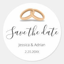 Romantische Gouden Ringen Save the Date