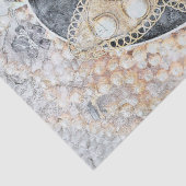 -Romantische gouden zwarte vlinder Tissuepapier (Detail)