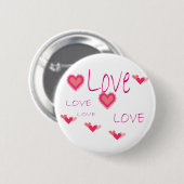 ROMANTISCHE GRAFFITI RONDE BUTTON 5,7 CM (Voorkant /achterkant)