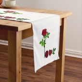 Romantische handgeschilderde Rozen tafelloper (Voorbeeld)