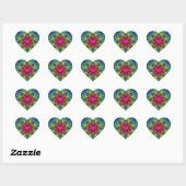 Romantische hart sticker (Vel)