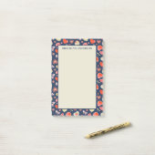 Romantische harten post-it® notes (Op bureau)