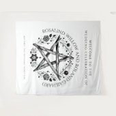 Romantische heidense wicca bruiloft wandkleed (Voorkant (horizontaal))