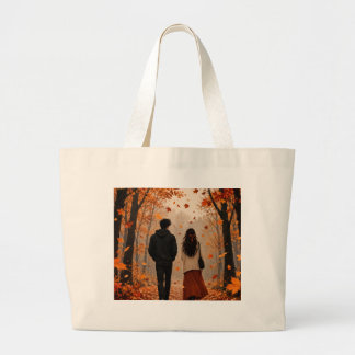 Romantische herfst couple tas | Gezellige herfstbl