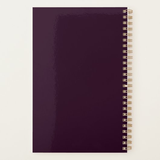 Romantische herfst Dahlia bruiloft Planner (Achterkant)