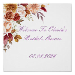 ROMANTISCHE HERFST KLEUREN VRIJGEZELLENFEEST WELKO PERFECT POSTER