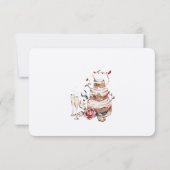 Romantische Herfst Oranje Spice RSVP kaarten (Achterkant)