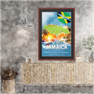 Romantische huwelijksreis vakantie Jamaica Island  Poster