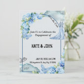 Romantische huwelijksuitnodiging - Custom Design Kaart (Staand voorkant)