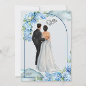 Romantische huwelijksuitnodiging - Custom Design Kaart (Achterkant)