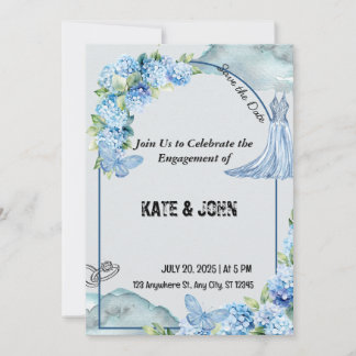 Romantische huwelijksuitnodiging - Custom Design Kaart