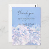 Romantische Hydrangea Bloemenbruiloft Briefkaart (Voorkant / Achterkant)