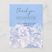 Romantische Hydrangea Bloemenbruiloft Briefkaart (Voorkant)