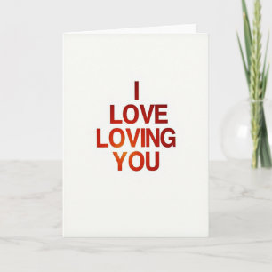 Romantische I Love You Typografiekaart Kaart