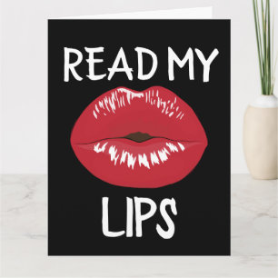 ROMANTISCHE ICH HOU VAN JOU RODE LIPPEN KAARTEN VO
