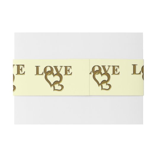 Romantische in elkaar grijpende harten en rode roo uitnodigingen wikkel (Achterkant Voorbeeld)