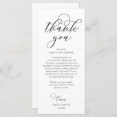 Romantische instelling voor een binnenplaats Dank  Programma (Voorkant / Achterkant)