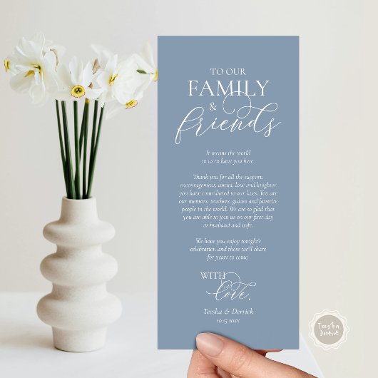 Romantische instelling voor een binnenplaats Dank Programma