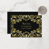 Romantische islamitische bruiloft bedankkaarten notitiekaartje (Voorkant / Achterkant in situ)